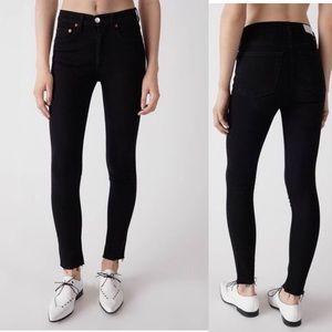 redone comfort stretch high rise ankle crop